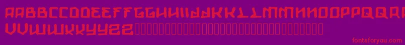 フォントGiants – 紫の背景に赤い文字
