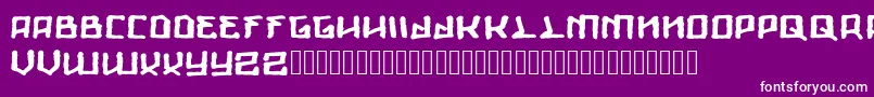Giants-fontti – valkoiset fontit violetilla taustalla