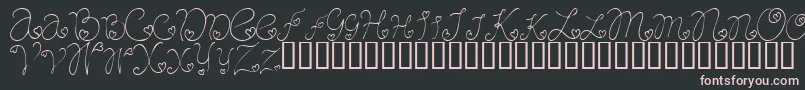CraftopiaLove Font – Pink Fonts on Black Background