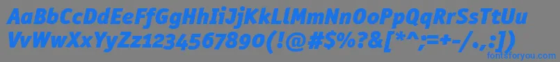 フォントOfficinasanblkositcttРљСѓСЂСЃРёРІ – 灰色の背景に青い文字
