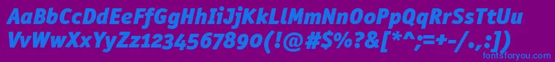OfficinasanblkositcttРљСѓСЂСЃРёРІ Font – Blue Fonts on Purple Background
