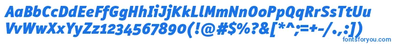 OfficinasanblkositcttРљСѓСЂСЃРёРІ Font – Blue Fonts on White Background