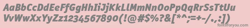 OfficinasanblkositcttРљСѓСЂСЃРёРІ Font – Gray Fonts on Pink Background