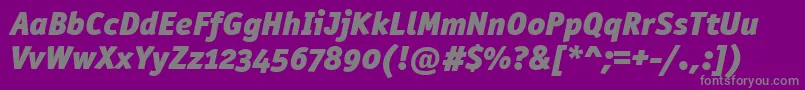OfficinasanblkositcttРљСѓСЂСЃРёРІ Font – Gray Fonts on Purple Background