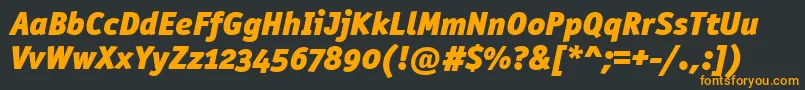 Шрифт OfficinasanblkositcttРљСѓСЂСЃРёРІ – оранжевые шрифты на чёрном фоне