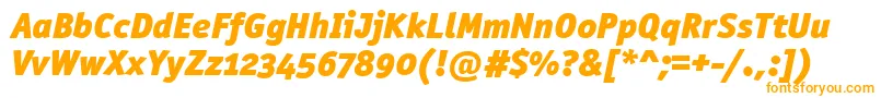 Шрифт OfficinasanblkositcttРљСѓСЂСЃРёРІ – оранжевые шрифты на белом фоне