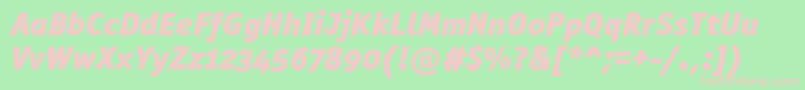 Шрифт OfficinasanblkositcttРљСѓСЂСЃРёРІ – розовые шрифты на зелёном фоне