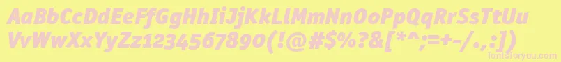Шрифт OfficinasanblkositcttРљСѓСЂСЃРёРІ – розовые шрифты на жёлтом фоне