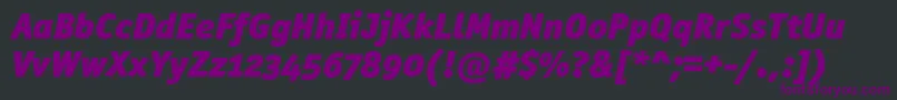 Шрифт OfficinasanblkositcttРљСѓСЂСЃРёРІ – фиолетовые шрифты на чёрном фоне