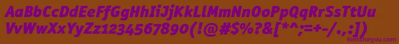 Шрифт OfficinasanblkositcttРљСѓСЂСЃРёРІ – фиолетовые шрифты на коричневом фоне