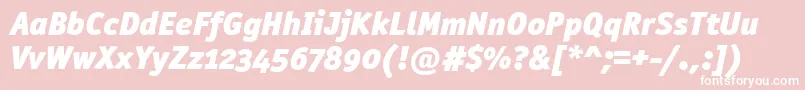 OfficinasanblkositcttРљСѓСЂСЃРёРІ Font – White Fonts on Pink Background