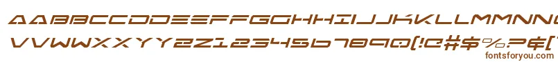 FreeAgentItalic Font – Brown Fonts on White Background