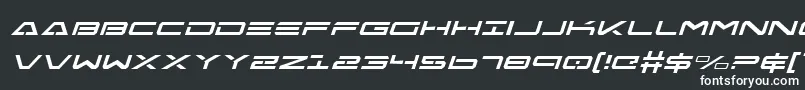 Czcionka FreeAgentItalic – białe czcionki