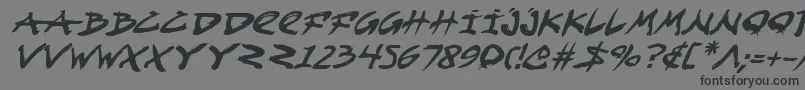 Fightkidi Font – Black Fonts on Gray Background