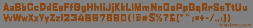 HobbyOfNight Font – Brown Fonts on Gray Background