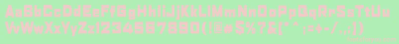 HobbyOfNight Font – Pink Fonts on Green Background