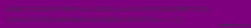 Vikingsquad3Dital Font – Black Fonts on Purple Background