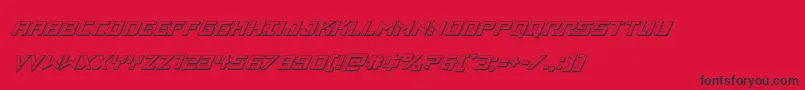 Vikingsquad3Dital Font – Black Fonts on Red Background