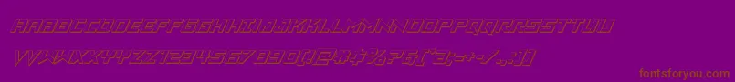 Vikingsquad3Dital Font – Brown Fonts on Purple Background