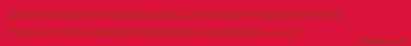 Vikingsquad3Dital Font – Brown Fonts on Red Background