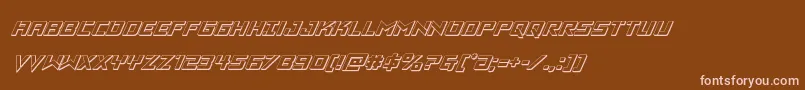 Vikingsquad3Dital Font – Pink Fonts on Brown Background