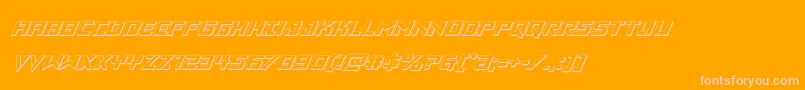 Vikingsquad3Dital Font – Pink Fonts on Orange Background