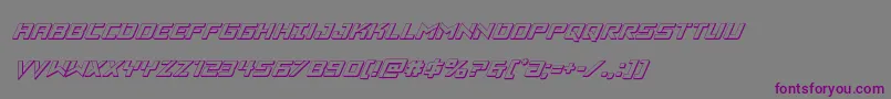 Vikingsquad3Dital Font – Purple Fonts on Gray Background
