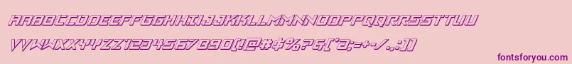 Vikingsquad3Dital Font – Purple Fonts on Pink Background