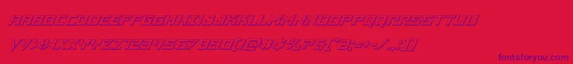 Vikingsquad3Dital Font – Purple Fonts on Red Background