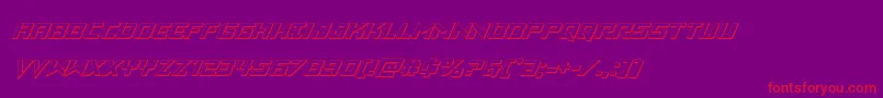 Vikingsquad3Dital Font – Red Fonts on Purple Background