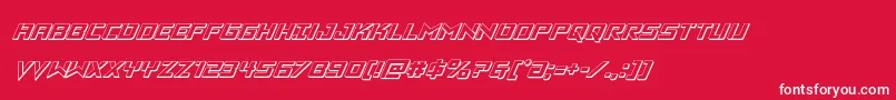 Vikingsquad3Dital Font – White Fonts on Red Background