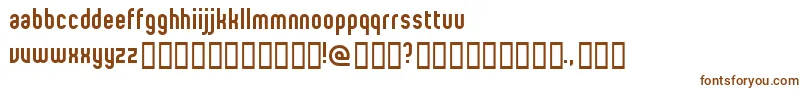 フォントProletarianBeta – 白い背景に茶色のフォント
