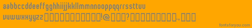 ProletarianBeta-Schriftart – Graue Schriften auf orangefarbenem Hintergrund