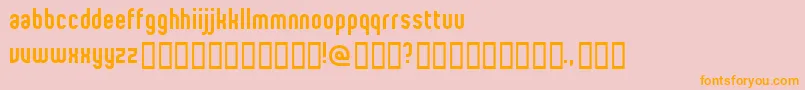ProletarianBeta Font – Orange Fonts on Pink Background