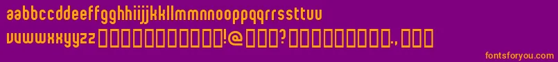 ProletarianBeta Font – Orange Fonts on Purple Background