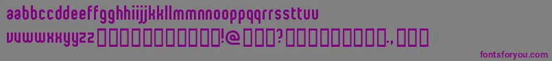 Шрифт ProletarianBeta – фиолетовые шрифты на сером фоне