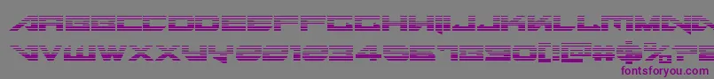 Шрифт Tarrgetgrad – фиолетовые шрифты на сером фоне
