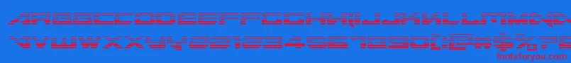 Шрифт Tarrgetgrad – красные шрифты на синем фоне