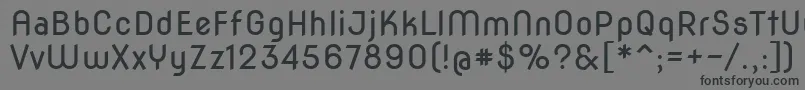 Novaround Font – Black Fonts on Gray Background