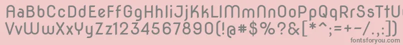 Novaround Font – Gray Fonts on Pink Background