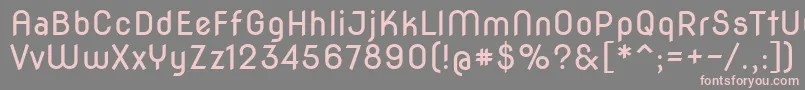 Novaround Font – Pink Fonts on Gray Background