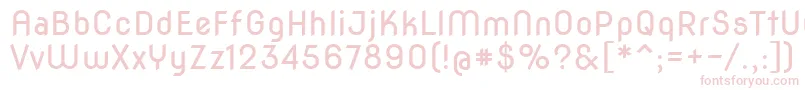 Novaround Font – Pink Fonts on White Background