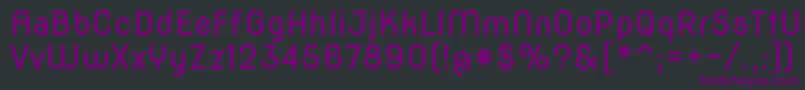 Novaround Font – Purple Fonts on Black Background