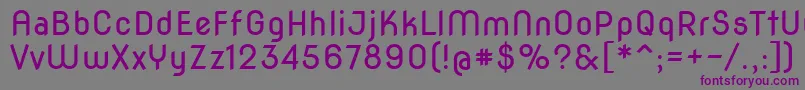 Шрифт Novaround – фиолетовые шрифты на сером фоне