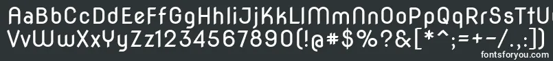 フォントNovaround – 黒い背景に白い文字