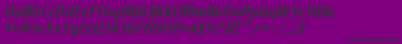 NewforumItalic Font – Black Fonts on Purple Background