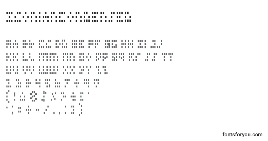 Шрифт IconianCondensed – алфавит, цифры, специальные символы