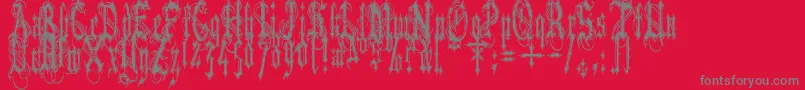 fuente Vladtepesiivlads – Fuentes Grises Sobre Fondo Rojo