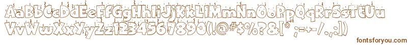 Ipcnewyear Font – Brown Fonts on White Background