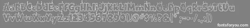 Ipcnewyear Font – White Fonts on Gray Background